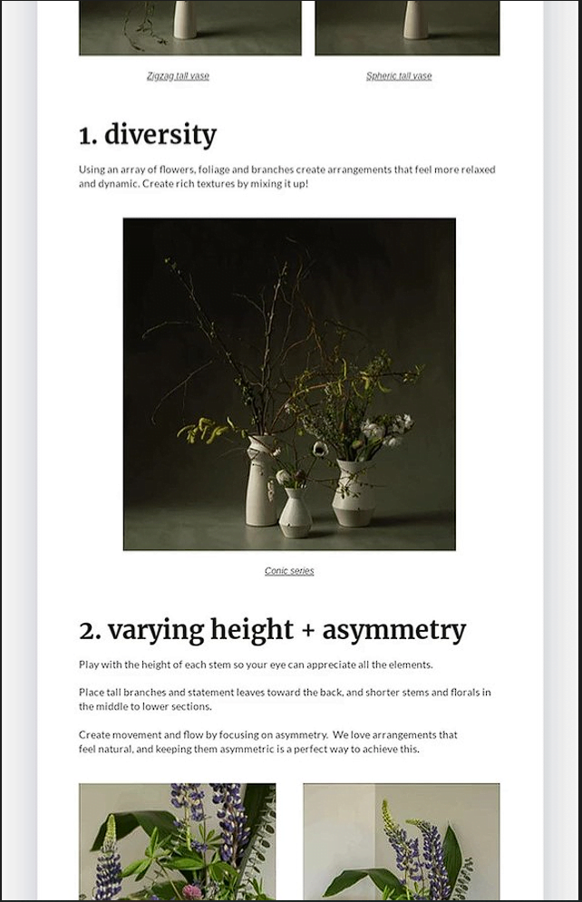 Small part of our VoW Lifestyle newsletter Home Landing Page VoW Lifestyle